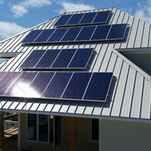 Solar panels installed on Florida home